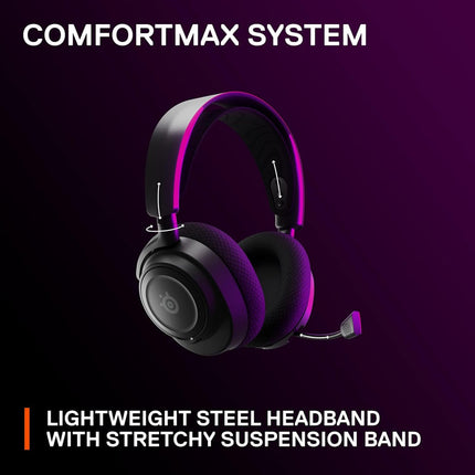 SteelSeries Arctis Nova 7 WIRELESS Gaming Headset for PC, Playstation & Xbox, USB-C dongle, Black