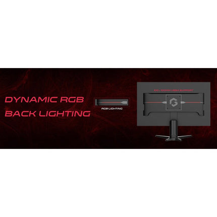 GAMEON GOMM24FHD180IPS Marksman Series 24" FHD, 180Hz, MPRT 0.5ms, HDMI 2.1, Fast IPS Gaming Monitor (Supports PS5) - Black