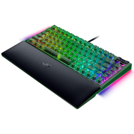 Razer BlackWidow V4 75% Hot-Swappable Wired Mechanical Gaming Keyboard - Phantom Green Edition