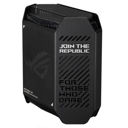 Asus ROG Rapture GT6 Tri-Band Wi-Fi 6 Gaming Mesh Wi-Fi System, 2.5 Gbps Port, Triple-Level Game Acceleration, UNII 4 RGB Gaming Router - Black
