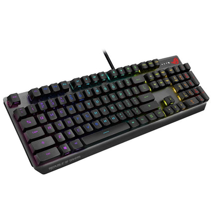 Asus ROG Strix Scope RX Wired RGB Optical Mechanical Gaming Keyboard (ROG RX RED Switches) - Black (Arabic Layout)