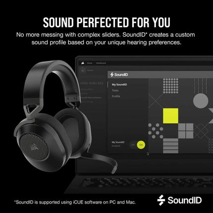 Corsair HS65 Wireless/ Bluetooth, 7.1 Surround Gaming Headset for PC