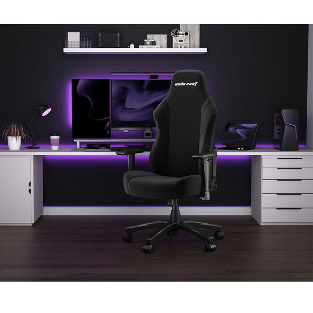 Andaseat Luna Series Gaming Chair Large - Black Fabric