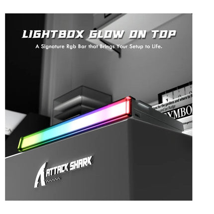 ATTACK SHARK R85 HE Rapid Trigger 75% Wired 8KHz Magnetic Keyboard with Custom Lightbox