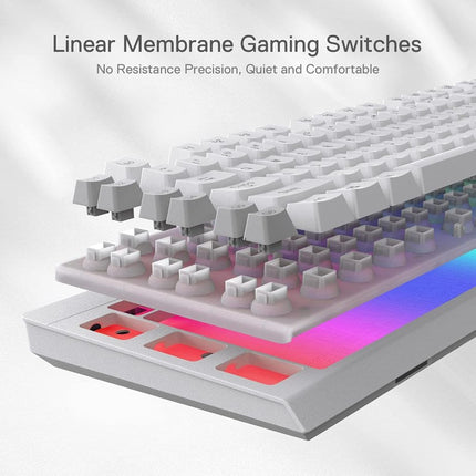 Redragon K512 Shiva RGB Backlit Membrane Wired Gaming Keyboard with Multimedia Keys - (English Layout)