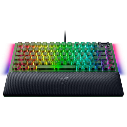 Razer BlackWidow V4 75% Hot-Swappable Wired Mechanical Gaming Keyboard - Phantom Green Edition
