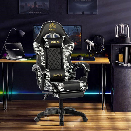 Royal Ergonomic Design Gaming Chair with Footrest