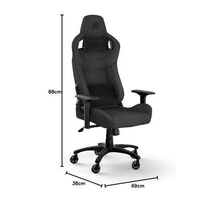 Corsair T3 RUSH Fabric Gaming Chair - Charcoal