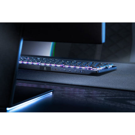 Razer DeathStalker V2 Pro TKL Wireless RGB Optical Gaming Keyboard, Clicky Red Switch (US Layout) - Black