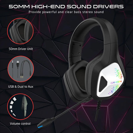 GAMEON GOK905 Infernus RGB Gaming Headset - Black