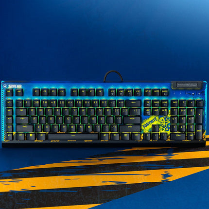 Razer BlackWidow V4 X Wired Mechanical Gaming Keyboard with Razer Chroma RGB (Yellow Switch) - Fortnite Edition (US Layout)