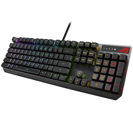 Asus ROG Strix Scope RX Wired RGB Optical Mechanical Gaming Keyboard (ROG RX RED Switches) - Black (Arabic Layout)