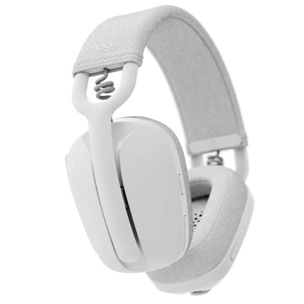 Logitech Zone Vibe 100 Wireless Headset, 40mm Audio Drivers, Bluetooth Connectivity, Upto 30 M Range, Flip-to-Mute Noise-Canceling Mic, 20 Hr Battery Life, Memory Foam & Fabric Cushioning, USB-C