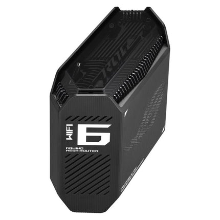 Asus ROG Rapture GT6 Tri-Band Wi-Fi 6 Gaming Mesh Wi-Fi System, 2.5 Gbps Port, Triple-Level Game Acceleration, UNII 4 RGB Gaming Router - Black