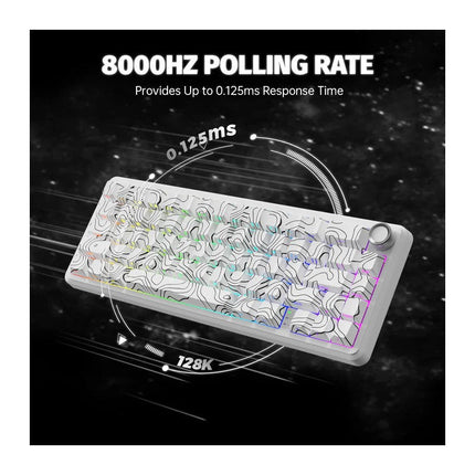 ATTACK SHARK X65PRO HE 60% Wireless Tri-Mode Connection (USB-C/2.4G Wireless/Bluetooth) Rapid Trigger Keyboard Magnetic Switch