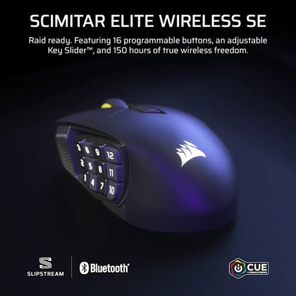 Corsair SCIMITAR ELITE Wireless SE MMO Gaming Mouse - Gun Metal