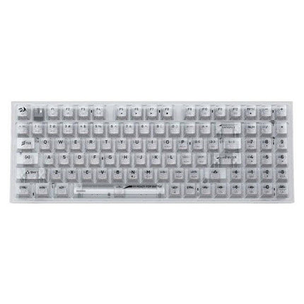 Redragon K628CT Pollux Pro RGB 75%, USB-C Wired, BT, 2.4 GHz Wireless Gaming Keyboard - Translucent Crystal Switch