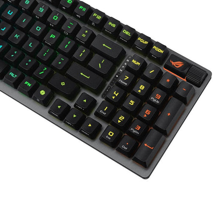 Asus ROG Strix Scope II 96 RX Wireless RGB Optical Mechanical Gaming Keyboard (ROG RX Blue Switch) (Arabic Layout) - Black