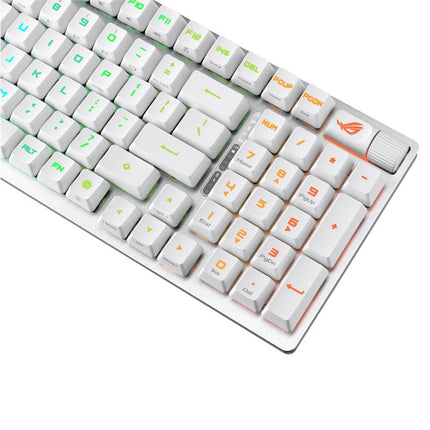 Asus ROG Strix Scope II 96 RX Wireless RGB Optical Mechanical Gaming Keyboard (ROG RX Blue Switch) (Arabic Layout) - White