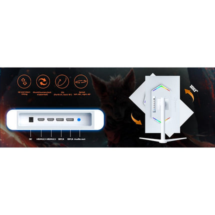 GAMEON GOAP24FHD380IPS Artic Pro Series 24" FHD, 380 Hz, MPRT 0.5 ms, HDMI 2.1, Fast IPS Gaming Monitor (Support PS5) - White