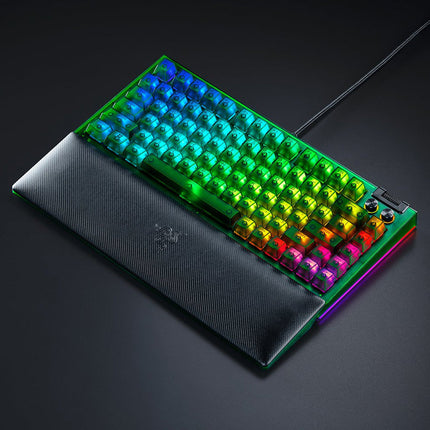 Razer BlackWidow V4 75% Hot-Swappable Wired Mechanical Gaming Keyboard - Phantom Green Edition
