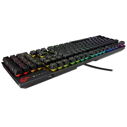 Asus ROG Strix Scope RX Wired RGB Optical Mechanical Gaming Keyboard (ROG RX RED Switches) - Black (Arabic Layout)