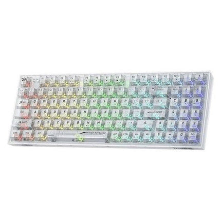 Redragon K628CT Pollux Pro RGB 75%, USB-C Wired, BT, 2.4 GHz Wireless Gaming Keyboard - Translucent Crystal Switch