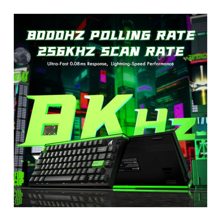 ATTACK SHARK R85 HE Rapid Trigger 75% Wired 8KHz Magnetic Keyboard with Custom Lightbox