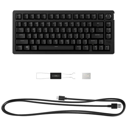 HyperX Alloy Rise 75 Wireless Mechanical Gaming Keyboard (Red Switch) - Black (US Layout)