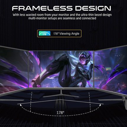 GAMEON GOES22FHD120IPS 22" FHD, 120Hz, MPRT 0.5ms, HDMI 2.1, Fast IPS Gaming Monitor (Support PS5) - Black