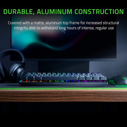Razer Huntsman Mini 60% Wired RGB Mechanical Gaming Keyboard with Razer Clicky Optical (Red Switch) - (US Layout)