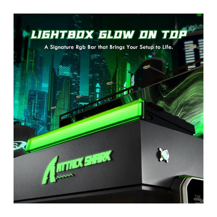 ATTACK SHARK R85 HE Rapid Trigger 75% Wired 8KHz Magnetic Keyboard with Custom Lightbox