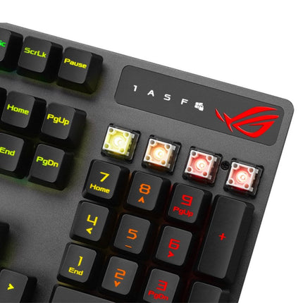 Asus ROG Strix Scope RX Wired RGB Optical Mechanical Gaming Keyboard (ROG RX RED Switches) - Black (Arabic Layout)