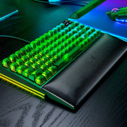 Razer BlackWidow V4 75% Hot-Swappable Wired Mechanical Gaming Keyboard - Phantom Green Edition