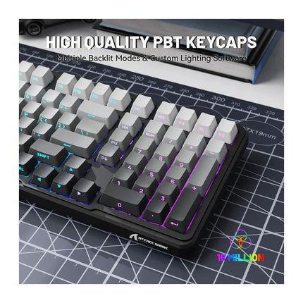 ATTACK SHARK X98 Full-size Tri-Mode (Bluetooth & 2.4 G Wireless & Type-C Wired )Wireless Mechanical Keyboard