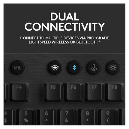 Logitech G915 LIGHTSPEED Wireless RGB Mechanical Gaming Keyboard - Clicky