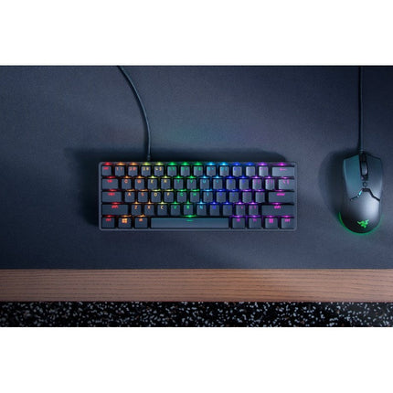 Razer Huntsman Mini 60% Wired RGB Mechanical Gaming Keyboard with Razer Clicky Optical (Red Switch) - (US Layout)