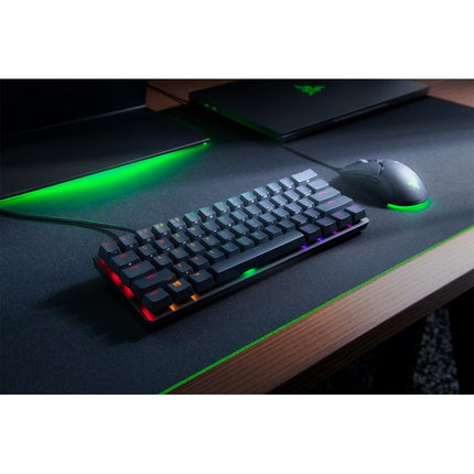 Razer Huntsman Mini 60% Wired RGB Mechanical Gaming Keyboard with Razer Clicky Optical (Red Switch) - (US Layout)