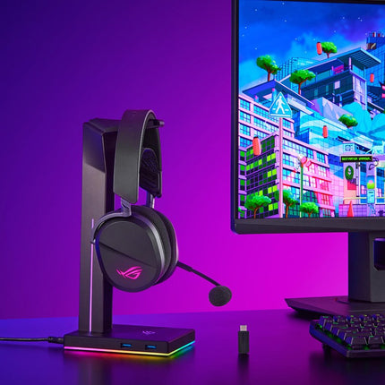 Asus ROG Pelta Wireless RGB Gaming Headset For PC, MAC, PS4/PS5, Switch - Black