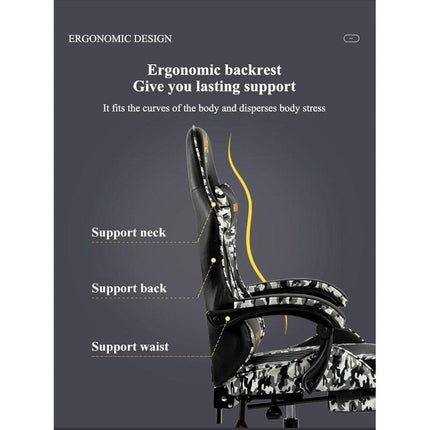 Royal Ergonomic Design Gaming Chair with Footrest