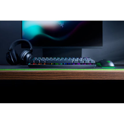 Razer Huntsman Mini 60% Wired RGB Mechanical Gaming Keyboard with Razer Clicky Optical (Red Switch) - (US Layout)