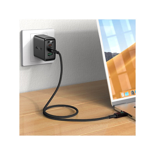 ACEFAST 100 W Type-C To Type-C Cable, 2 M - Black