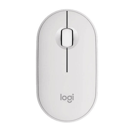 Logitech Pebble 2 M350s Wireless Mouse, Ambidextrous Design, Multi-Device Pairing, Bluetooth Connectivity, Silent Clicks with Silent Touch Technology - Tonal White