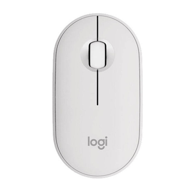 Logitech Pebble 2 M350s Wireless Mouse, Ambidextrous Design, Multi-Device Pairing, Bluetooth Connectivity, Silent Clicks with Silent Touch Technology - Tonal White