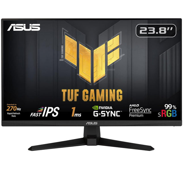 Asus TUF Gaming VG249QM1A 24" FHD Fast IPS, 270Hz, 1ms, Extreme Low Motion Blur, FreeSync Premium, G-Sync compatible Gaming Monitor - Black
