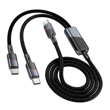 Hoco 100 W Type-C to Dual Type-C Cable