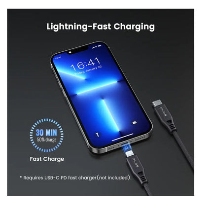 ZLOS USB-C to Lightning MFI Cable, 1.2 M (5 Years Warranty)