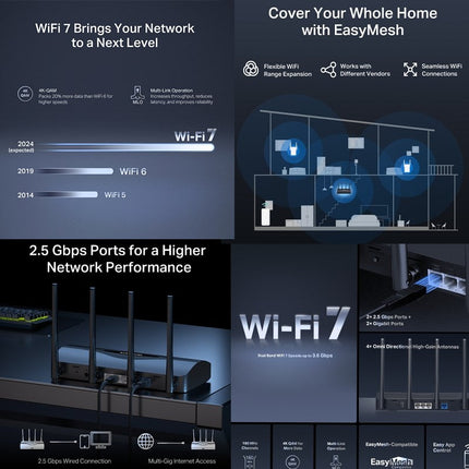 Mercusys BE3600 Dual Band Wi-Fi 7 Router