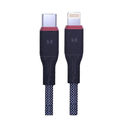 Monster 27W PD USB-C to Lightning Cable - Black