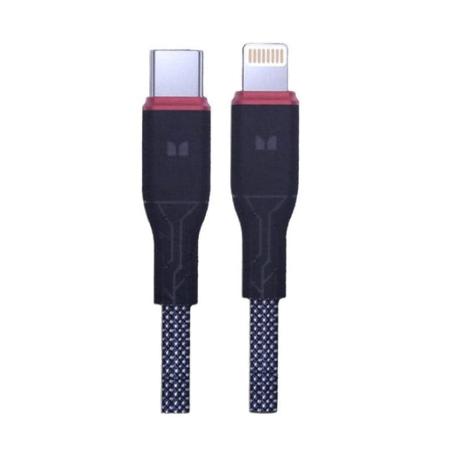 Monster 27W PD USB-C to Lightning Cable - Black